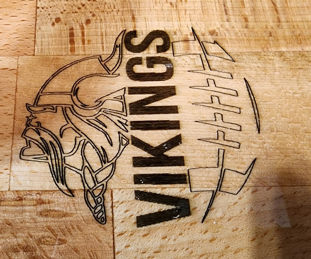 Vikings Engraving Close-up