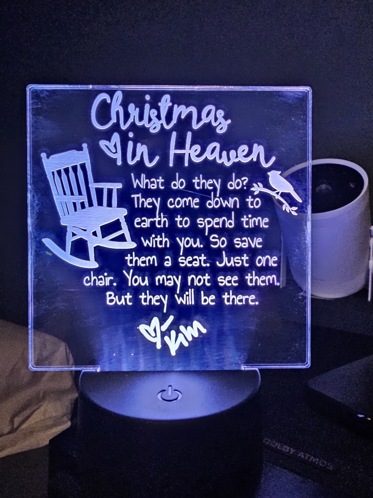 Christmas in Heaven Memorial Plaque (Standard)