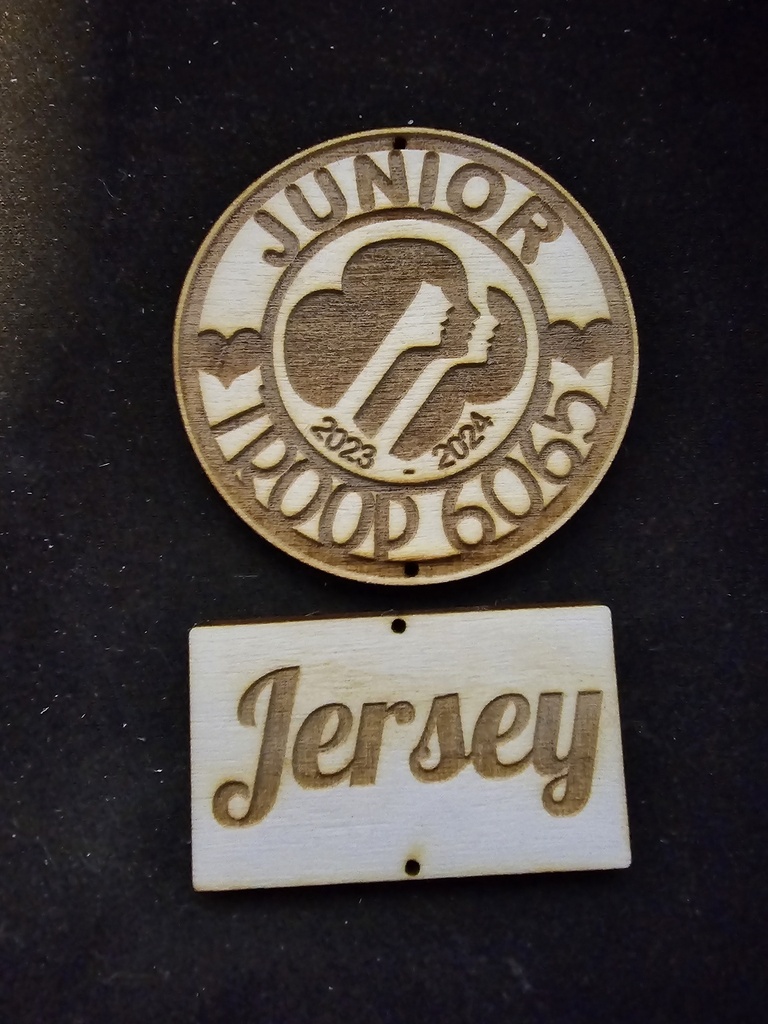 Custom Laser-Engraved Wooden Keychain (Standard)