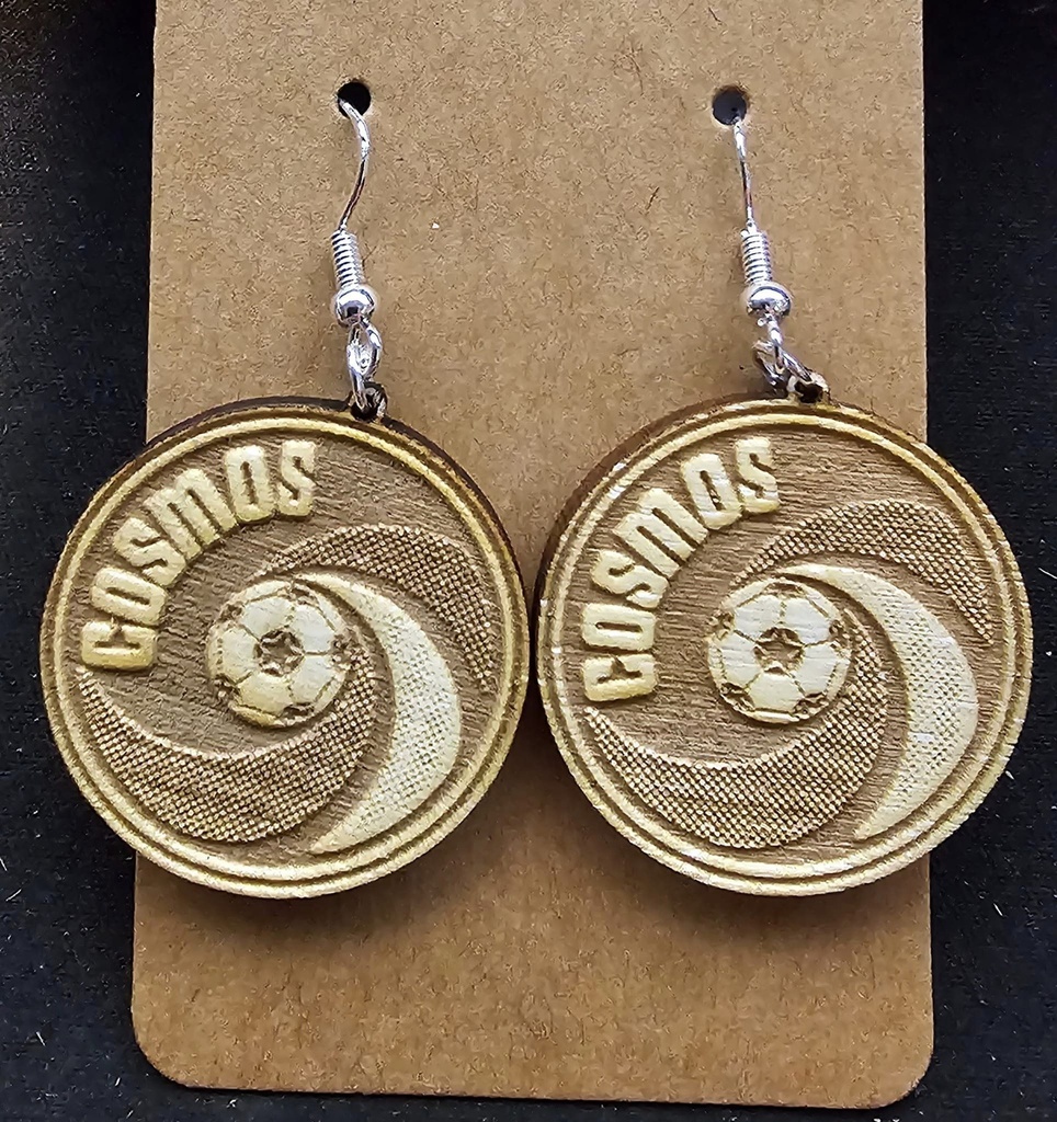 Upcycled Cork Statement Earrings (Standard)